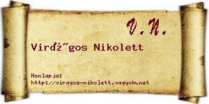 Virágos Nikolett névjegykártya