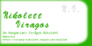 nikolett viragos business card