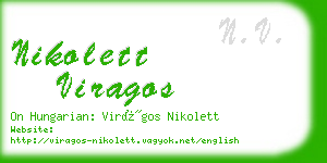 nikolett viragos business card